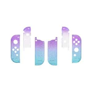 Joy-Con Shell Transparent Sparkle Purple Blue